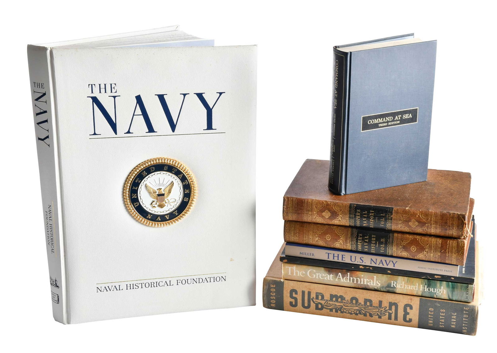 Eight Books on U.S. Naval History, Library of Jimmy Carter (1 of 5)