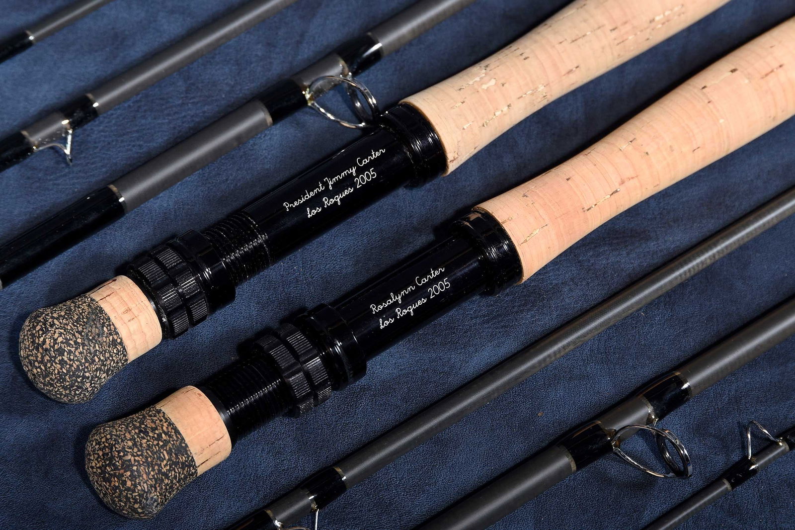Two Carter Family Personalized Abel Graphite Fly Fishing Rods, with Travel Cases (1 of 7)