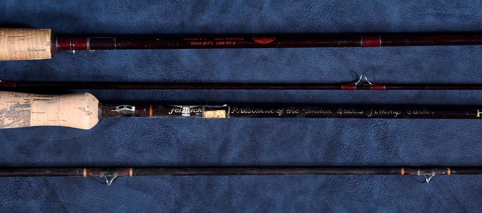 Two Jimmy Carter Owned Fly Fishing Rods, One Personalized (1 of 13)
