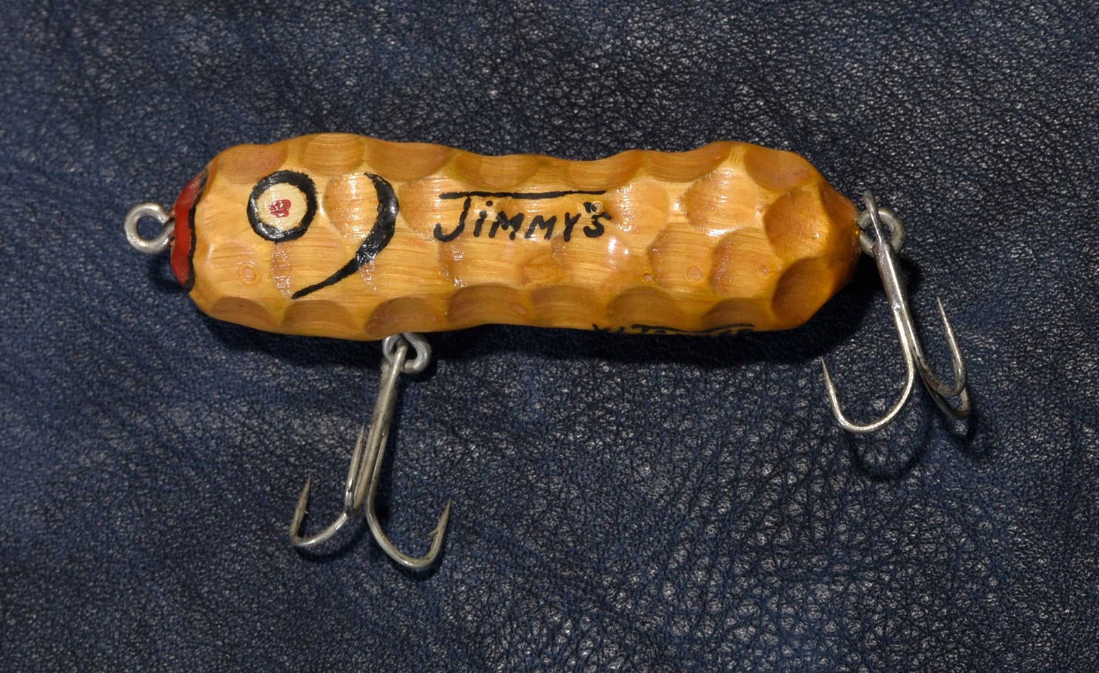Jimmy Carter Personalized Carved Wood Peanut Form Fishing Lure (1 of 4)