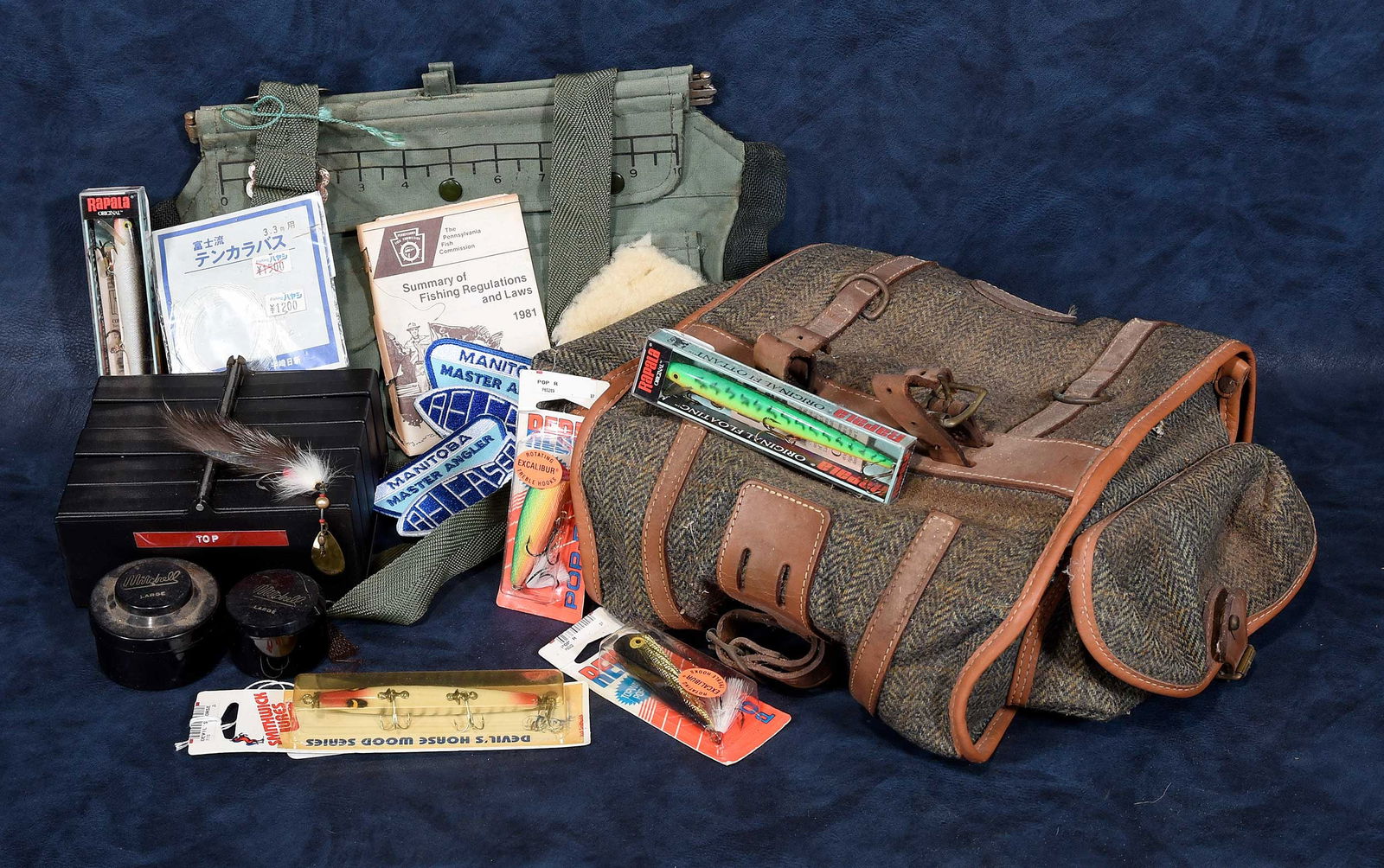 Thirteen Assorted Fishing Implements and Two Bags, Jimmy Carter Provenance (1 of 6)