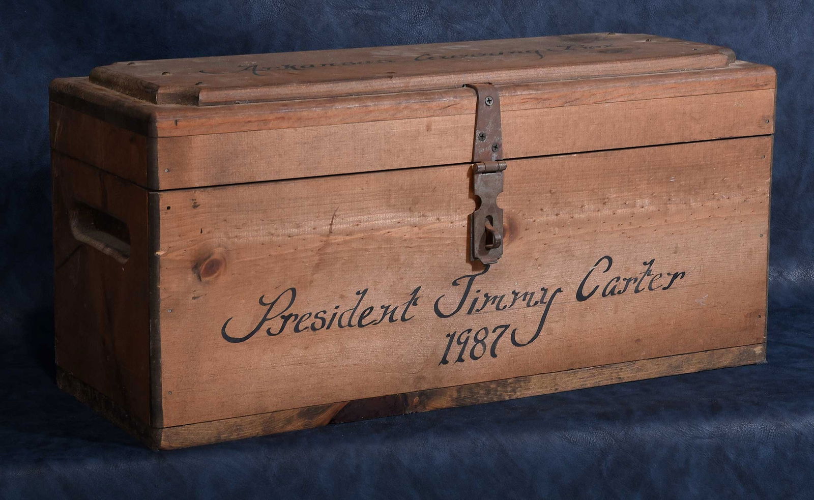 Personalized Jimmy Carter Wood Box of Hunting Related Miscellanea (1 of 12)