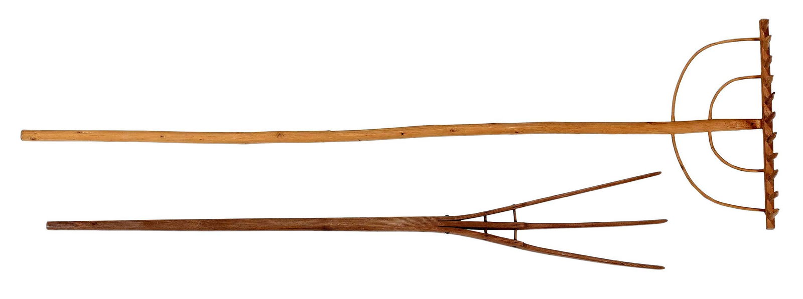 Two Wooden Garden Tools Made by President Jimmy Carter (1 of 7)