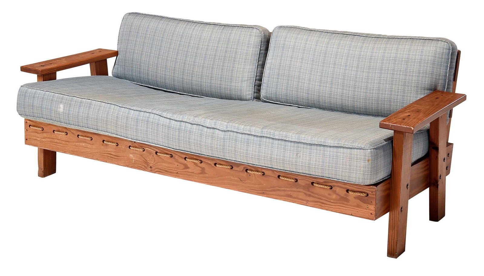 Benchmade Yellow Pine Sofa Built By President Jimmy Carter (1 of 14)