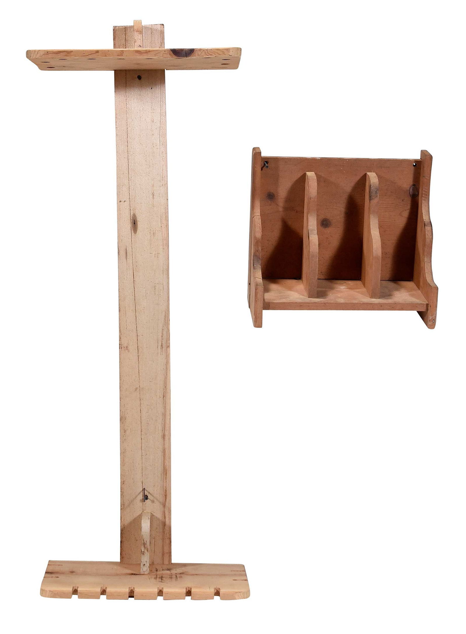 Jimmy Carter Made Fly Fishing Rod Shelf with Wall Shelf (1 of 5)