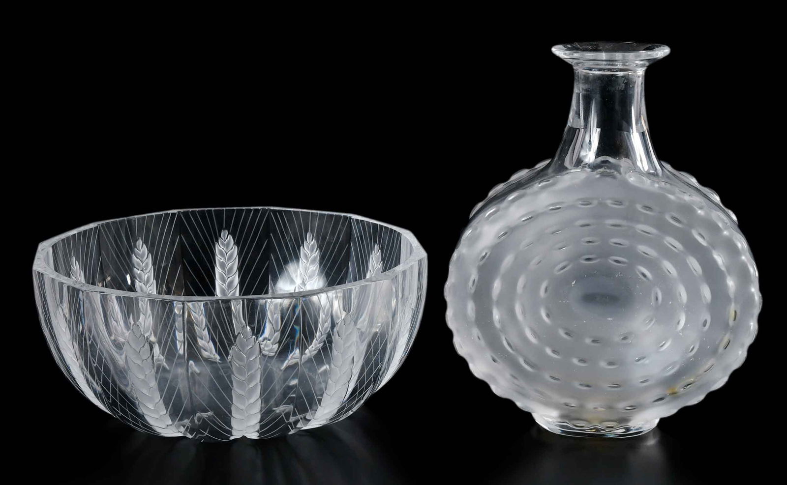 Two Lalique Frosted Glass Table Objects, Jimmy Carter Provenance (1 of 6)