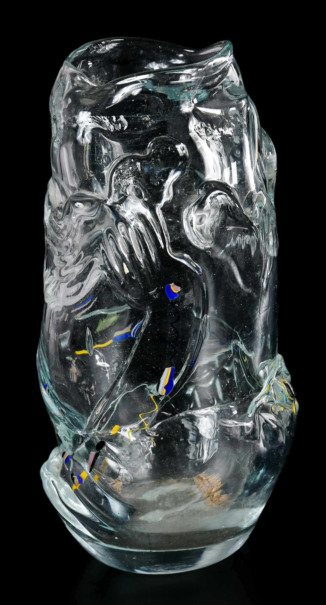 Ralph Harvey Abstract Fish Glass Vase, Jimmy Carter Provenance (1 of 9)