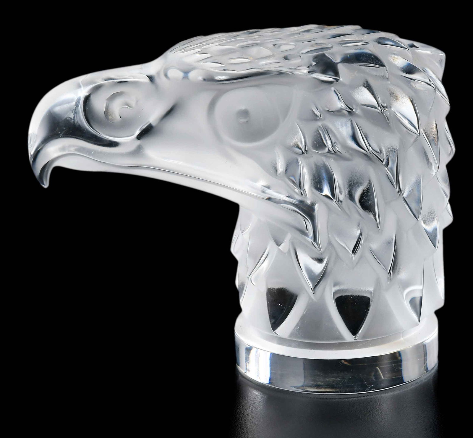 Lalique Crystal Tete d'Aigle Hood Ornament, Jimmy Carter Provenance (1 of 8)