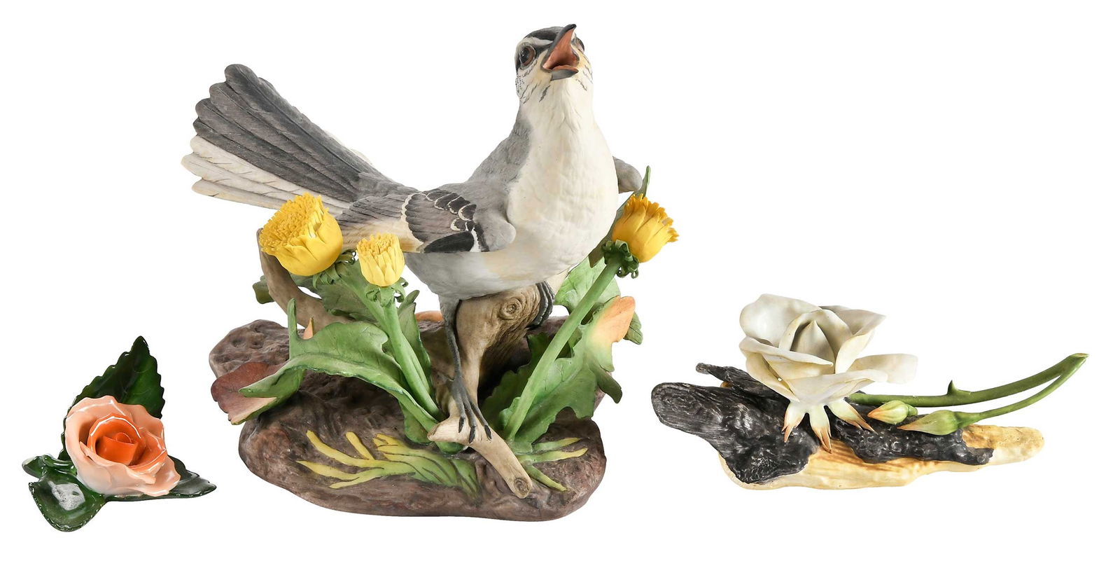 Three Naturalistic Boehm and Herend Porcelain Figures, Jimmy Carter Provenance (1 of 8)