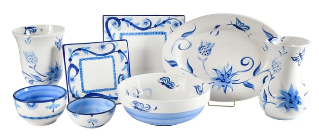 24 Pieces of Gail Pittman Tableware, Jimmy Carter Provenance