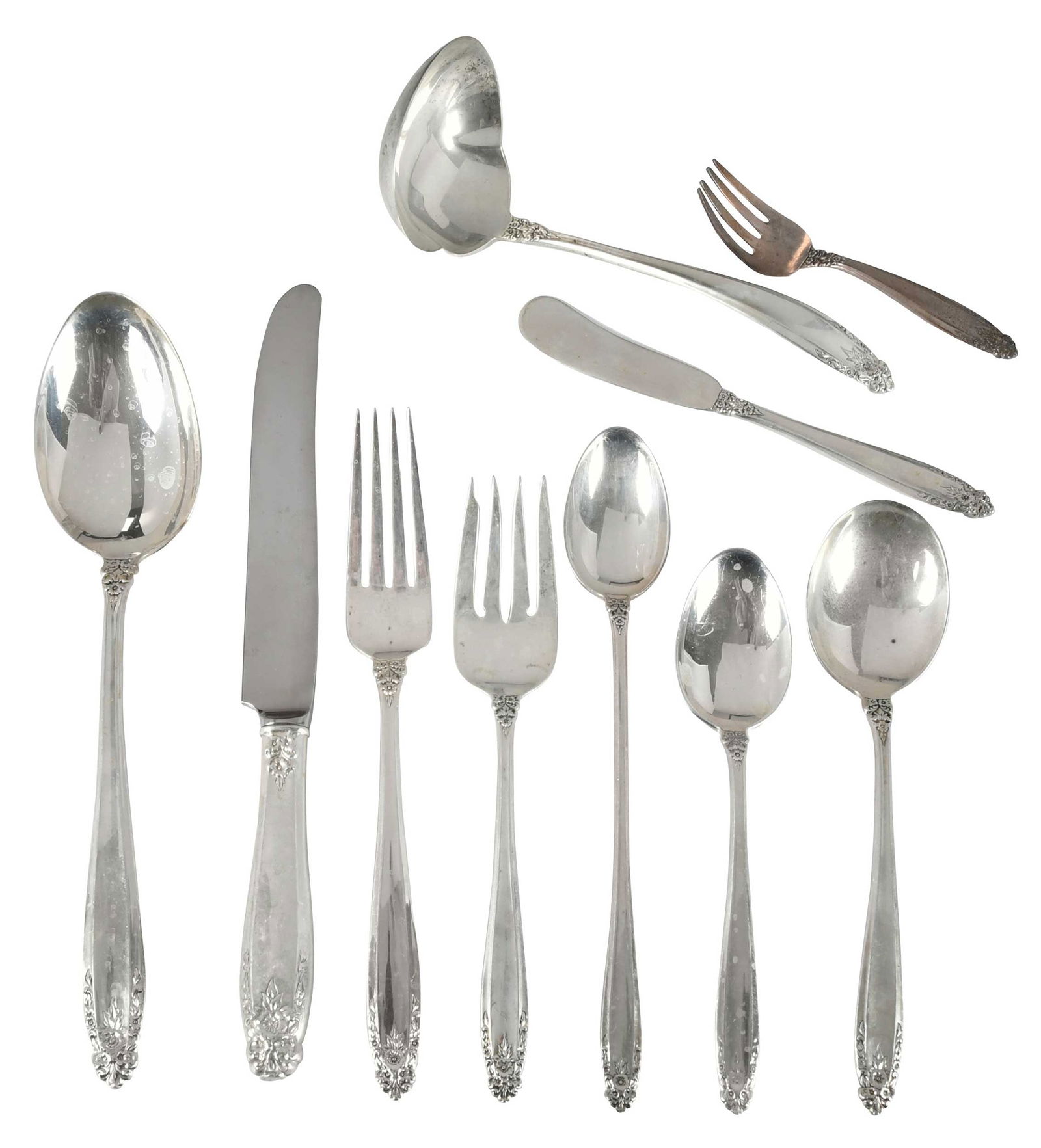 International Prelude Sterling Flatware, 88 Pieces, Jimmy Carter Provenance (1 of 5)