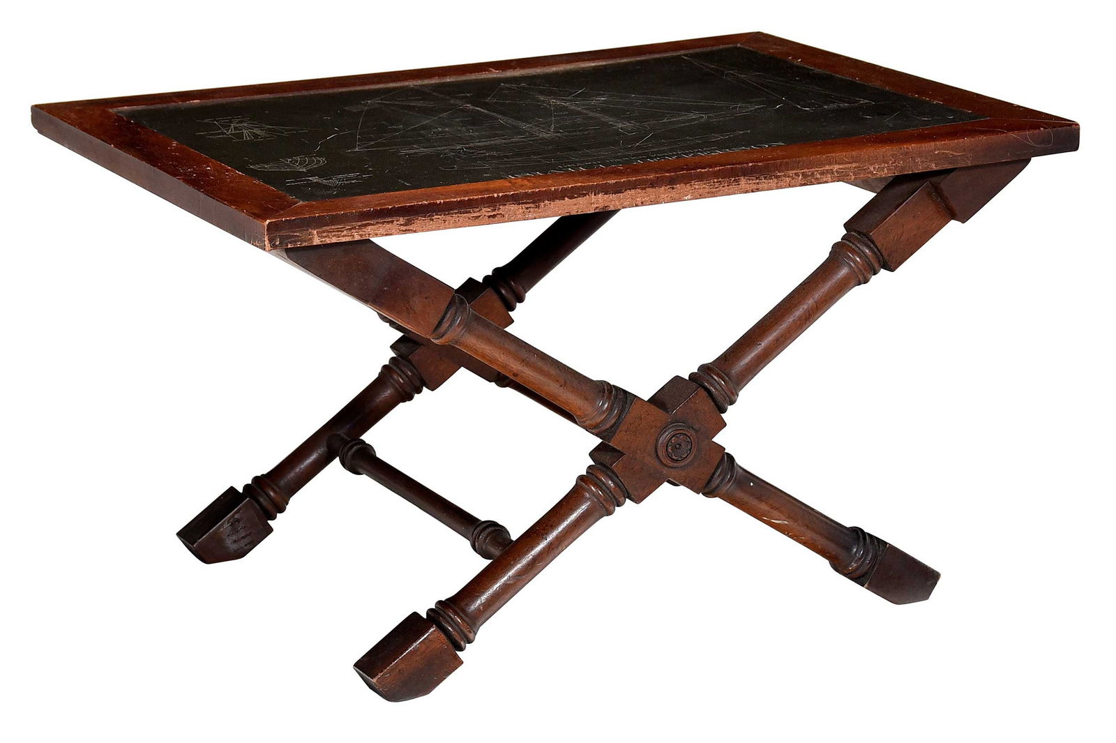 Isiah L. Jefferson Grand Banks Fisherman Mahogany Table, President Jimmy Carter Provenance (1 of 5)