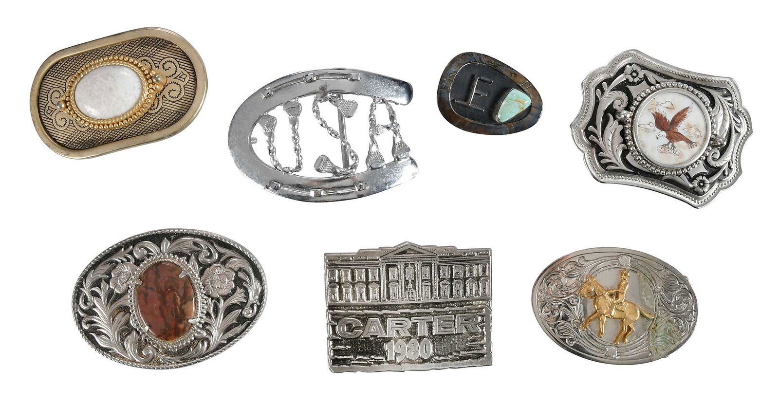 Collection of Seven Belt Buckles, Jimmy Carter Provenance (1 of 6)