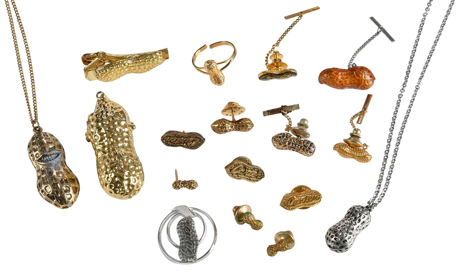 Collection of 16 Assorted Peanut Fashion Jewelry, Jimmy Carter Provenance (1 of 8)
