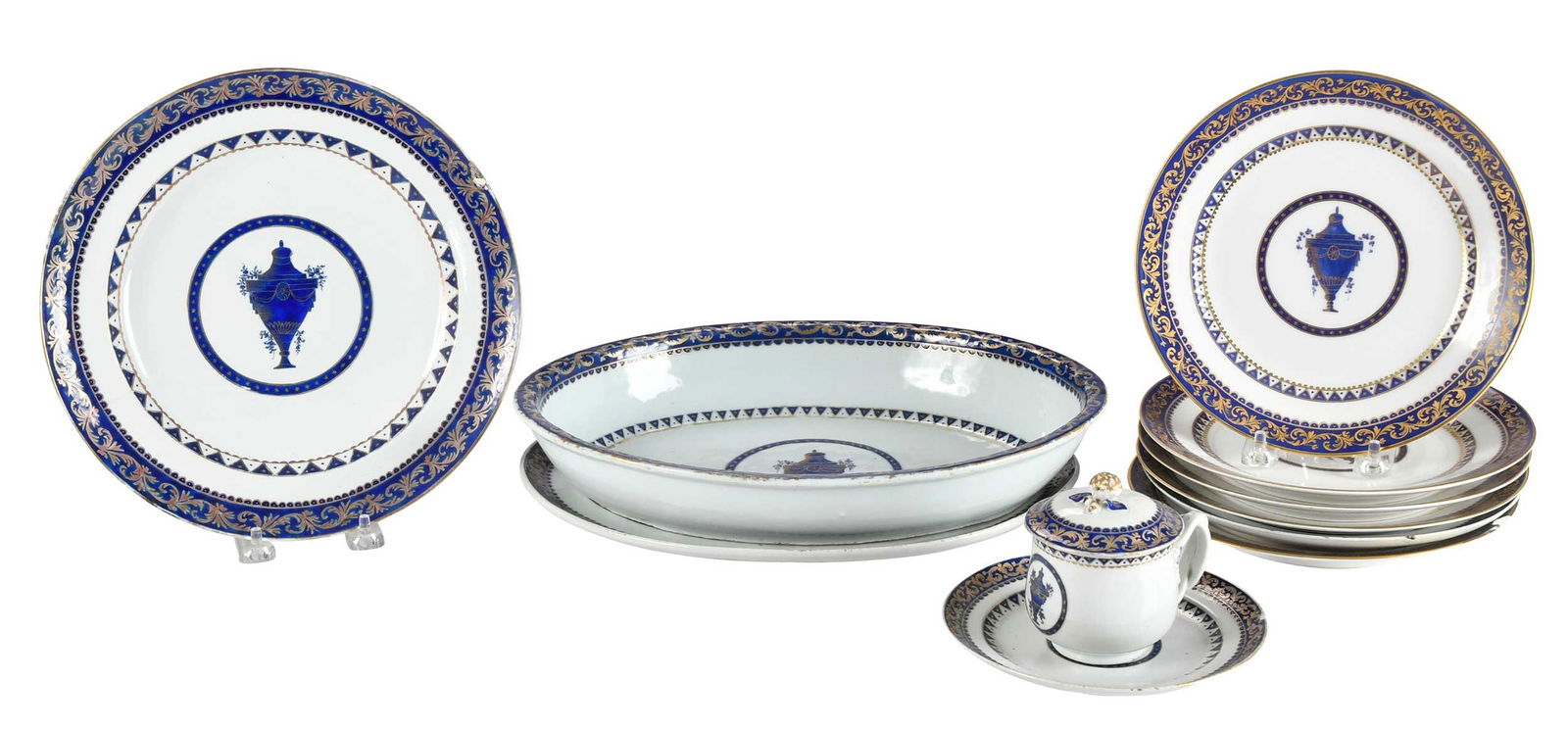 11 Pieces of Chinese Export Porcelain, Richard Dale or Captain Dale Pattern Bush Family Provenance (1 of 7)