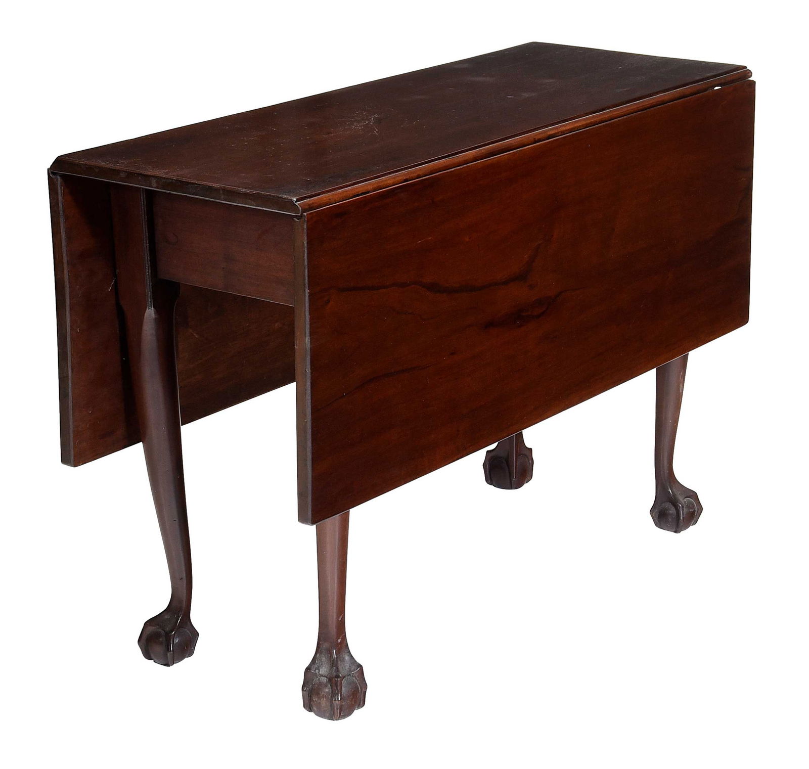 American Chippendale Mahogany Drop Leaf Table (1 of 7)