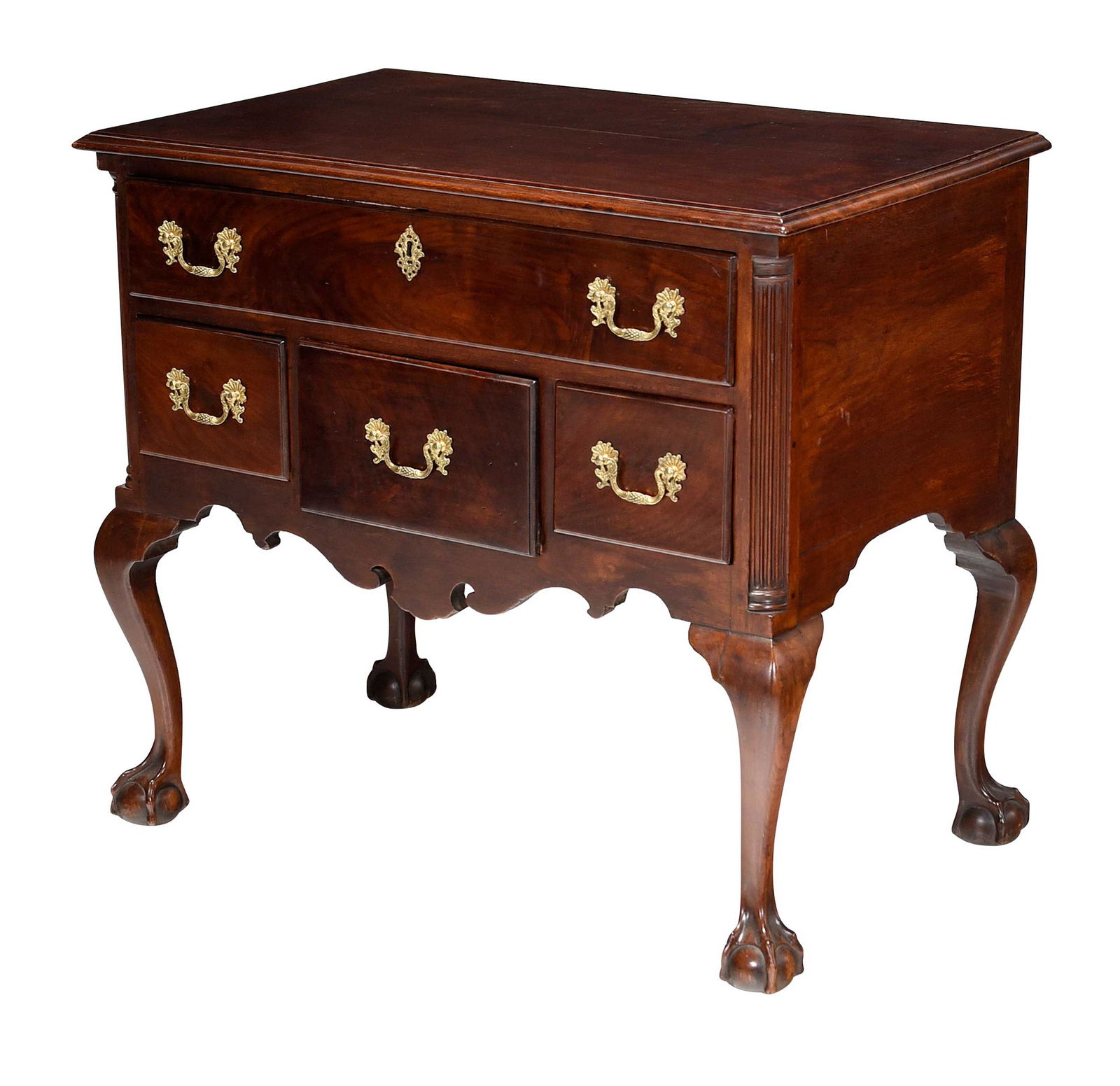 Philadelphia David Evans Attributed Chippendale Walnut Dressing Table (1 of 9)