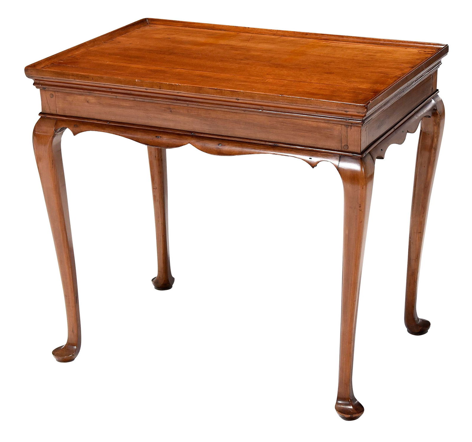 New England Queen Anne Cherry Tray Top Tea Table, Prickett Provenance (1 of 9)
