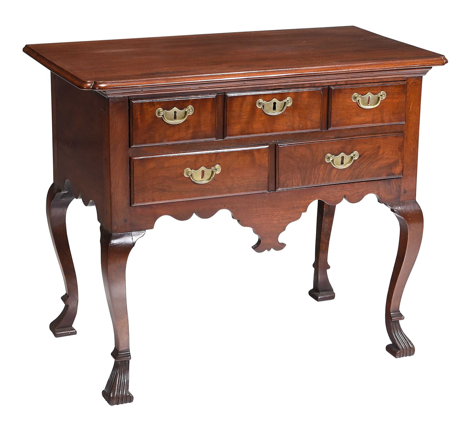 American Queen Anne Figured Walnut Dressing Table (1 of 10)