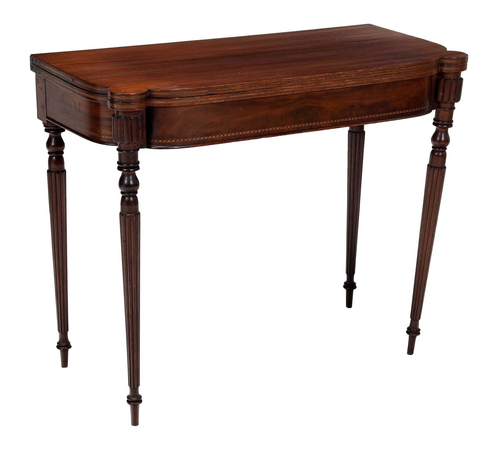 Federal Inlaid Mahogany Games Table (1 of 9)