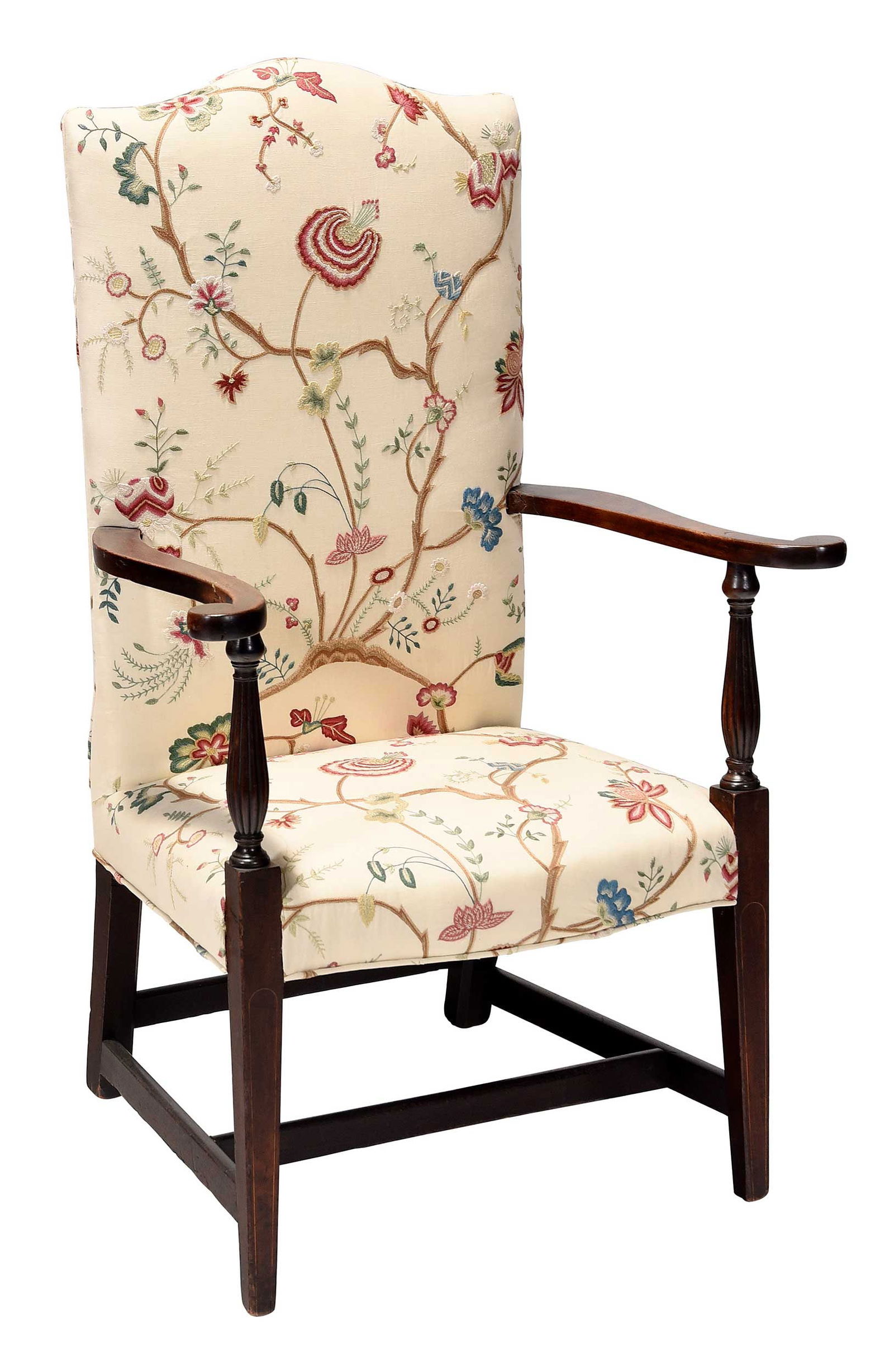 American Federal Carved Mahogany Lolling Chair (1 of 5)