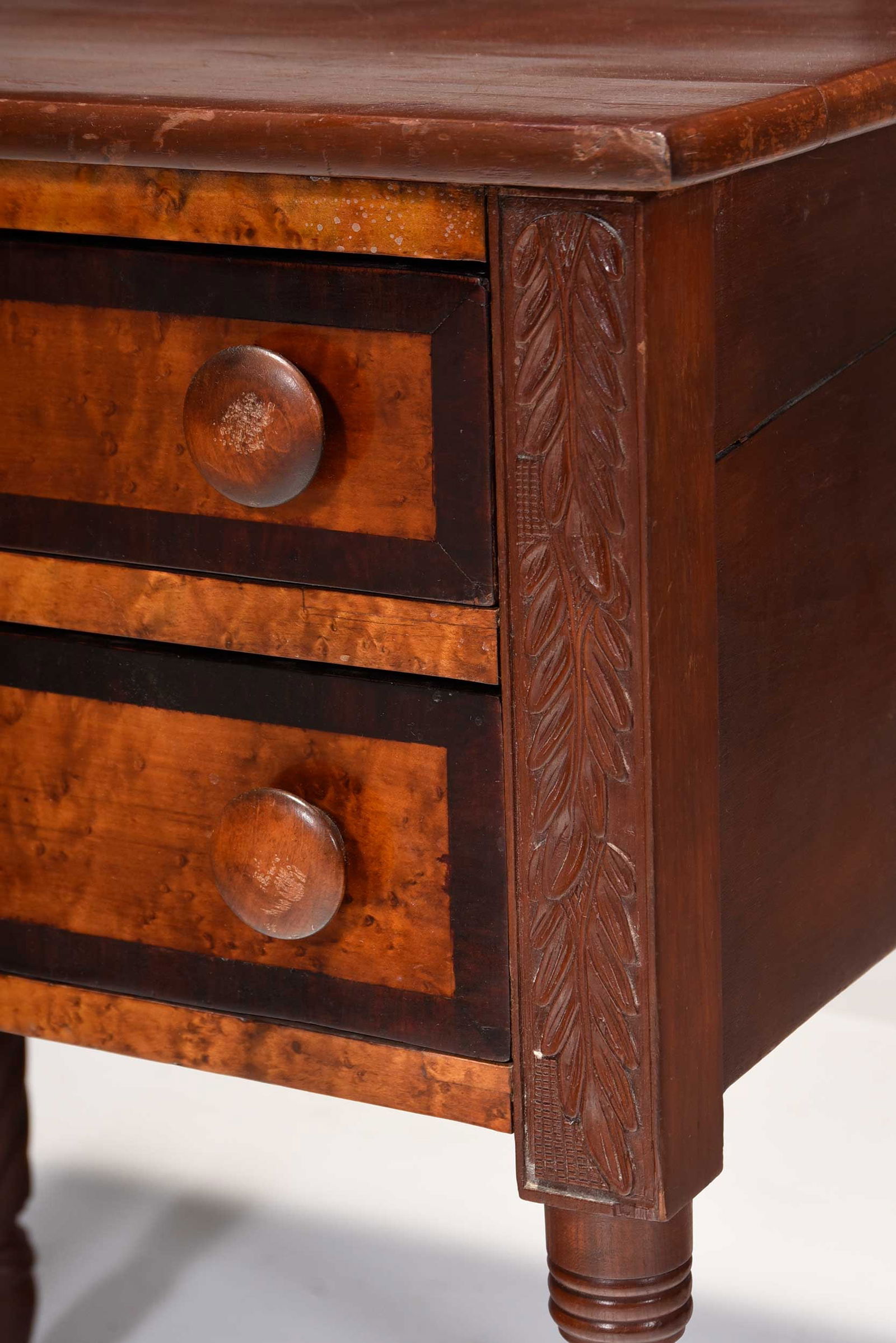 American Classical Birdseye Maple Work Table - 3