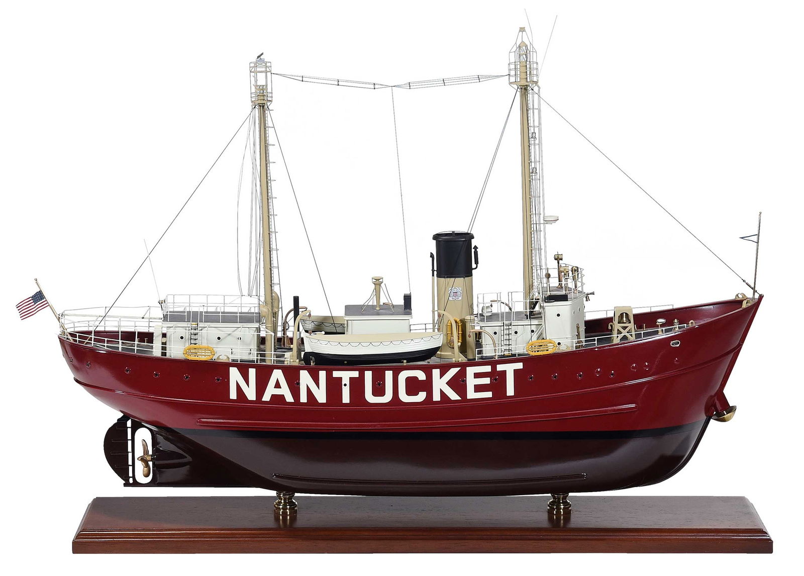 Large Nantucket Lightship Model on Stand (1 of 6)