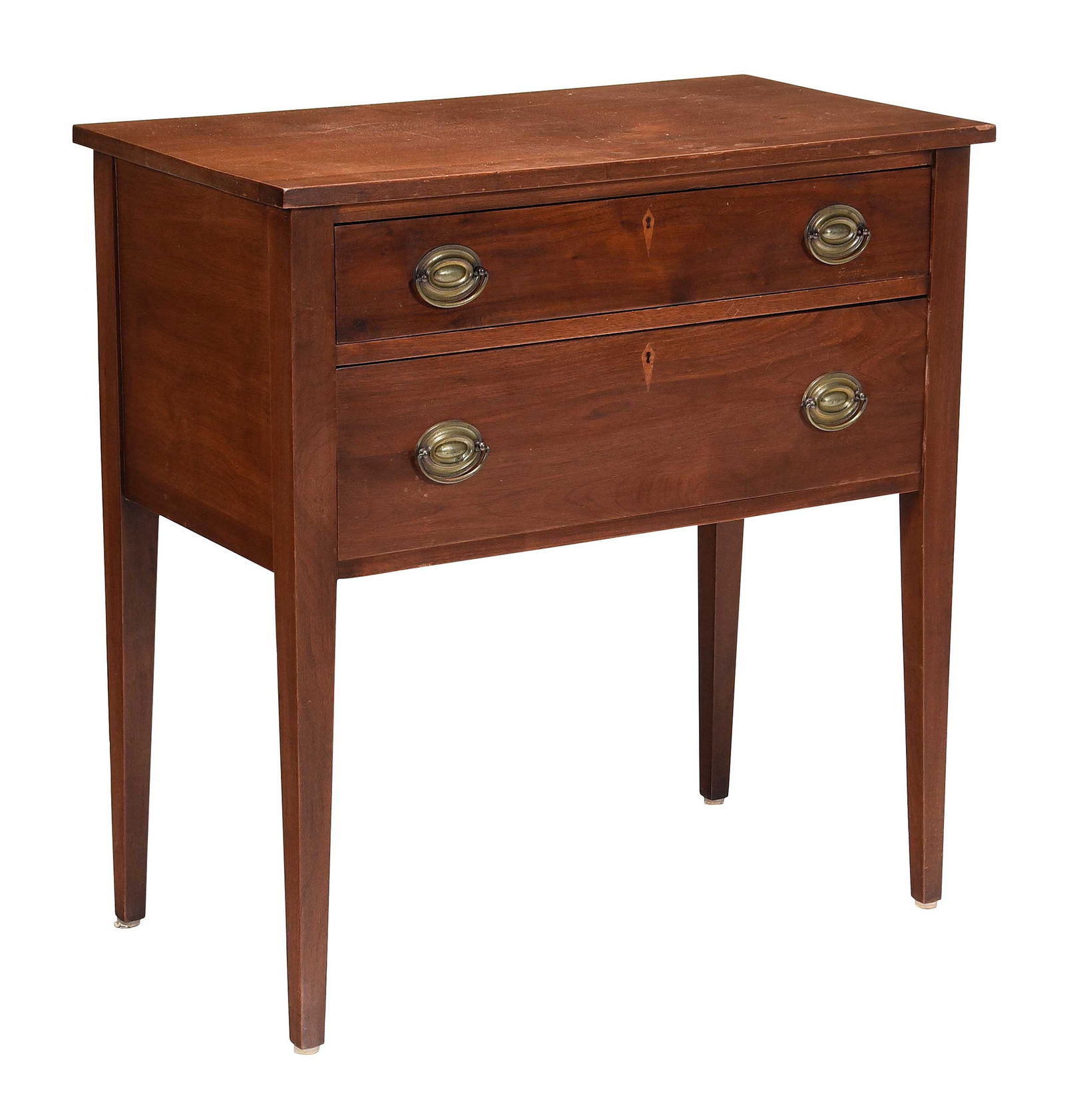 Federal Style Inlaid Walnut Two Drawer Server (1 of 6)