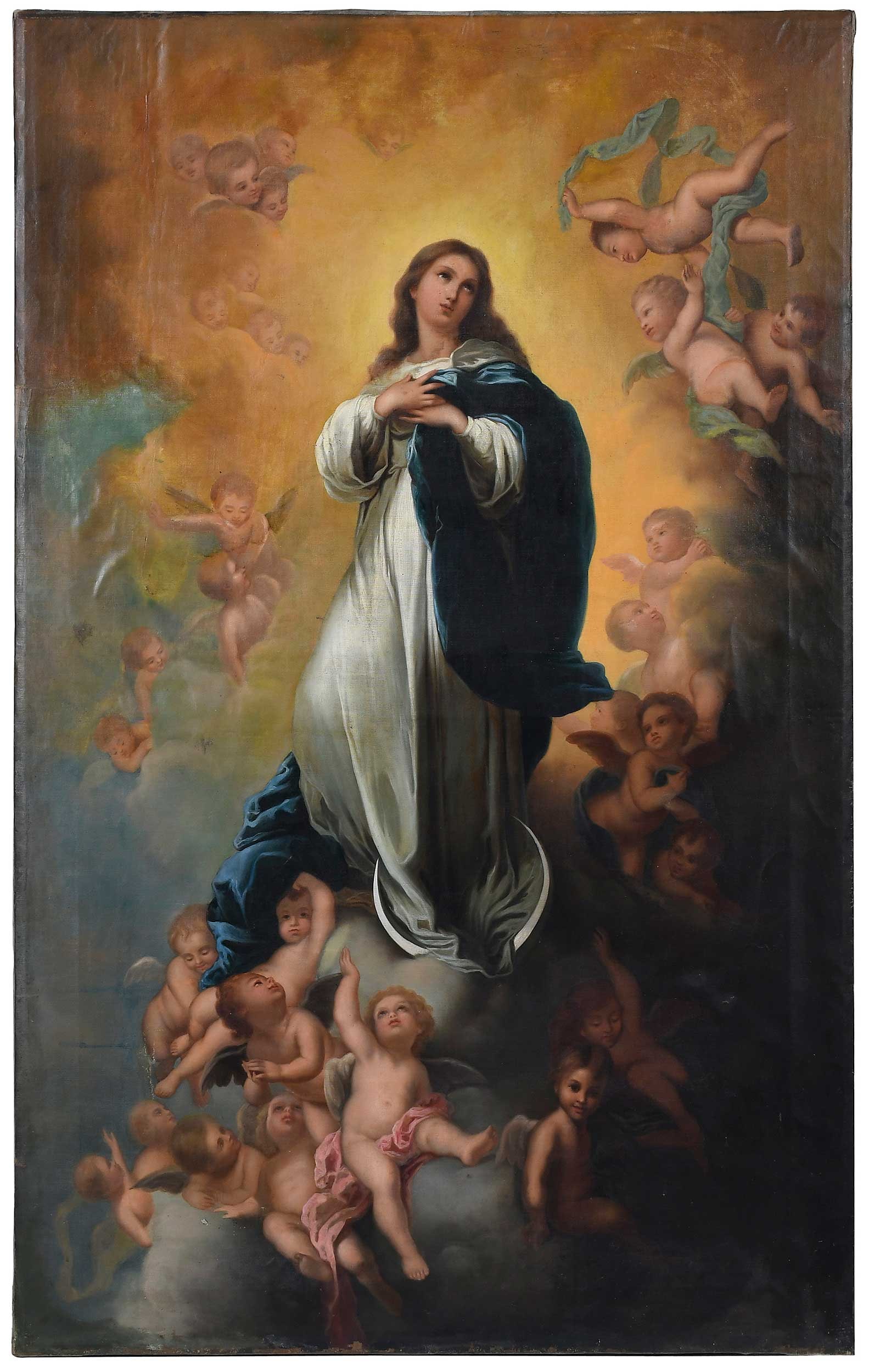 Rare Painting by Oliver Frazer After Bartolome Murillo (1 of 9)