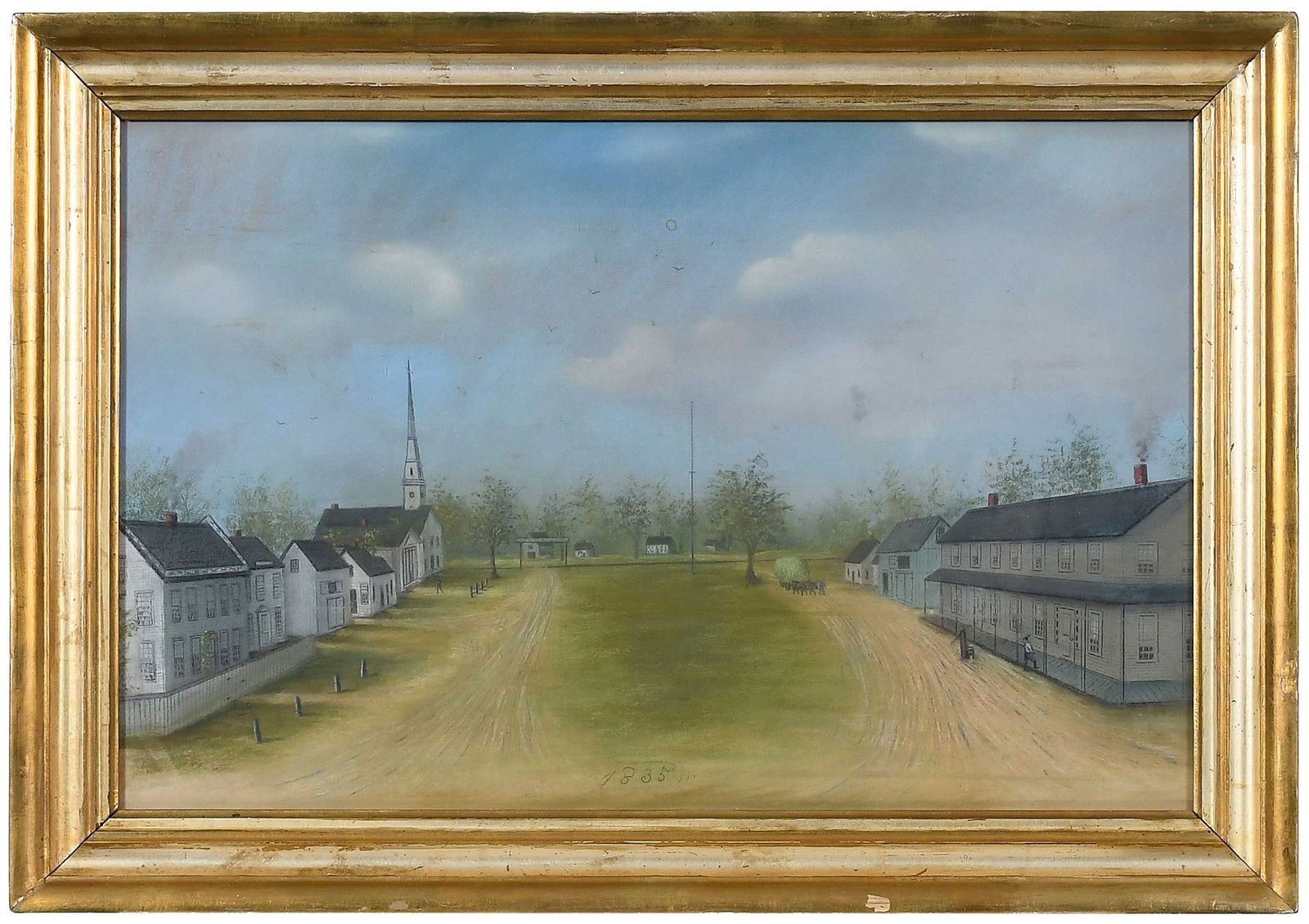 1835 Massachusetts Village Scene (1 of 6)