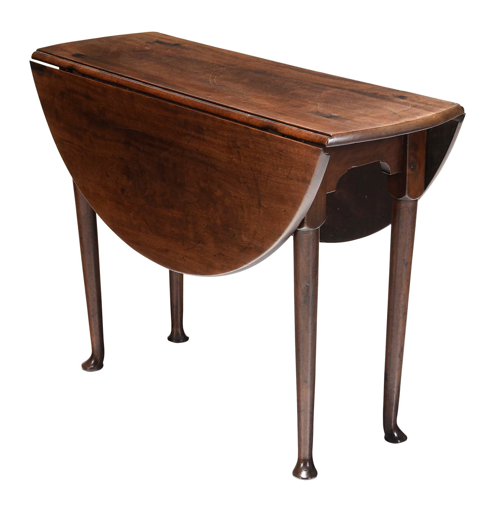 American Queen Anne Mahogany Drop Leaf Table with Possible Revolutionary Connection (1 of 5)