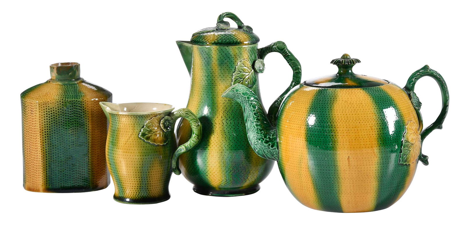 Four Pieces of Whieldon Type Melon Palette Teaware (1 of 10)