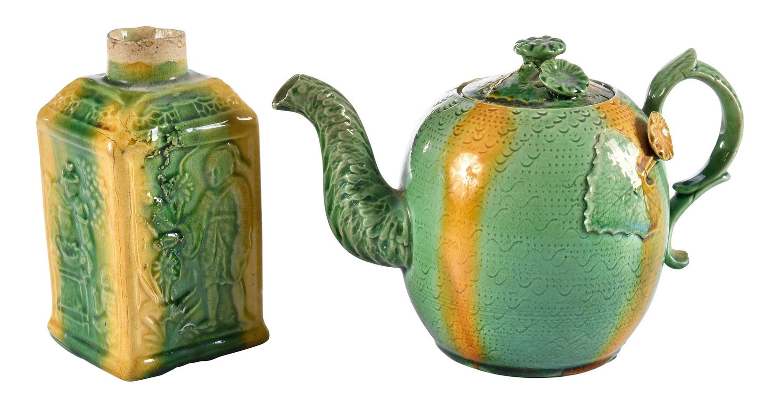 Two Pieces of Staffordshire Melon Palette Teaware (1 of 8)