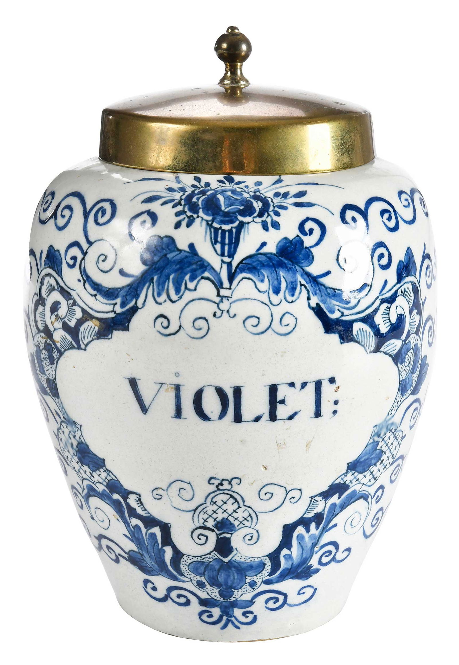 Dutch Delft Blue and White Apothecary Jar (1 of 9)