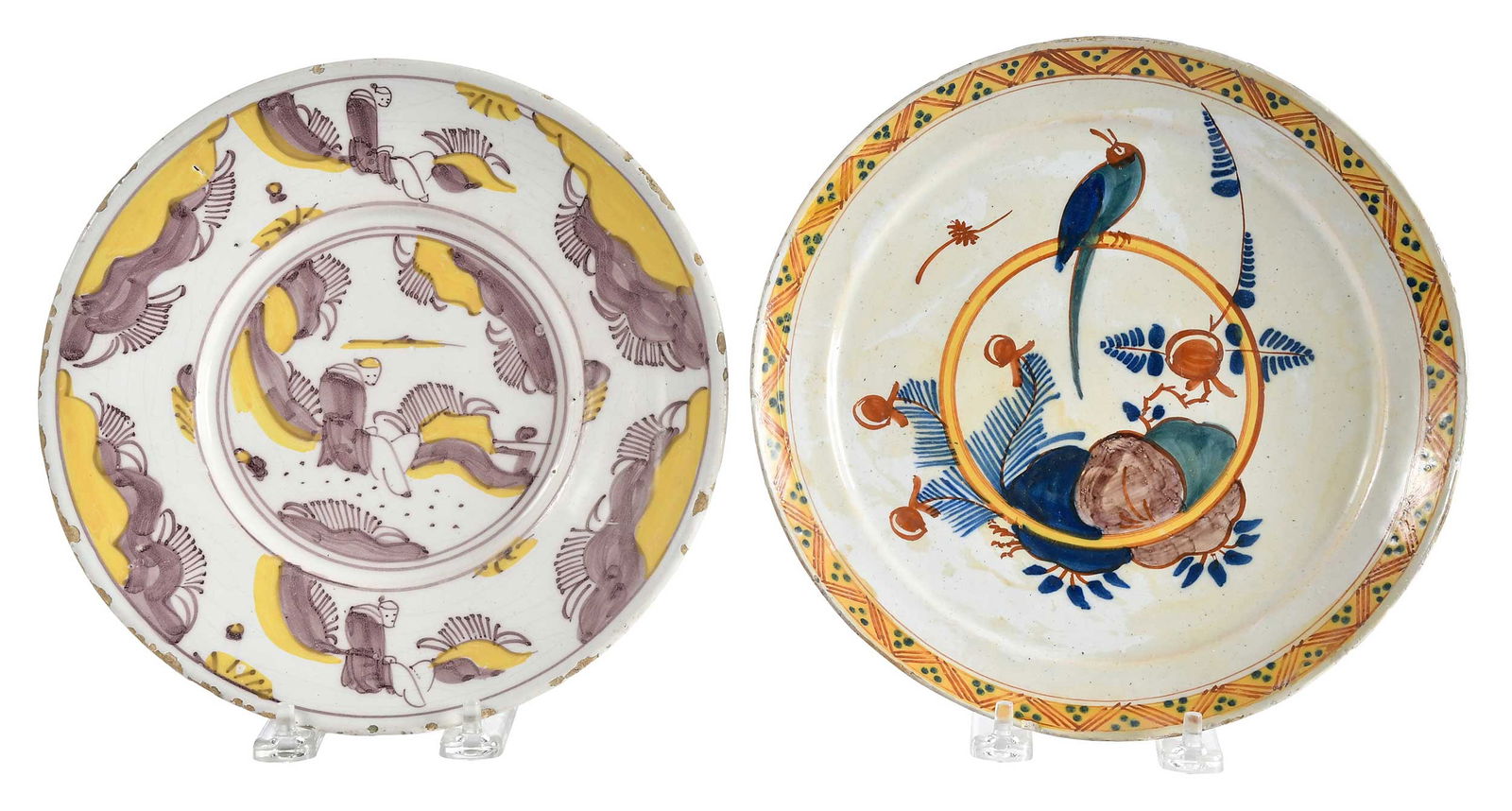 Two English Delft Polychrome Dishes (1 of 6)