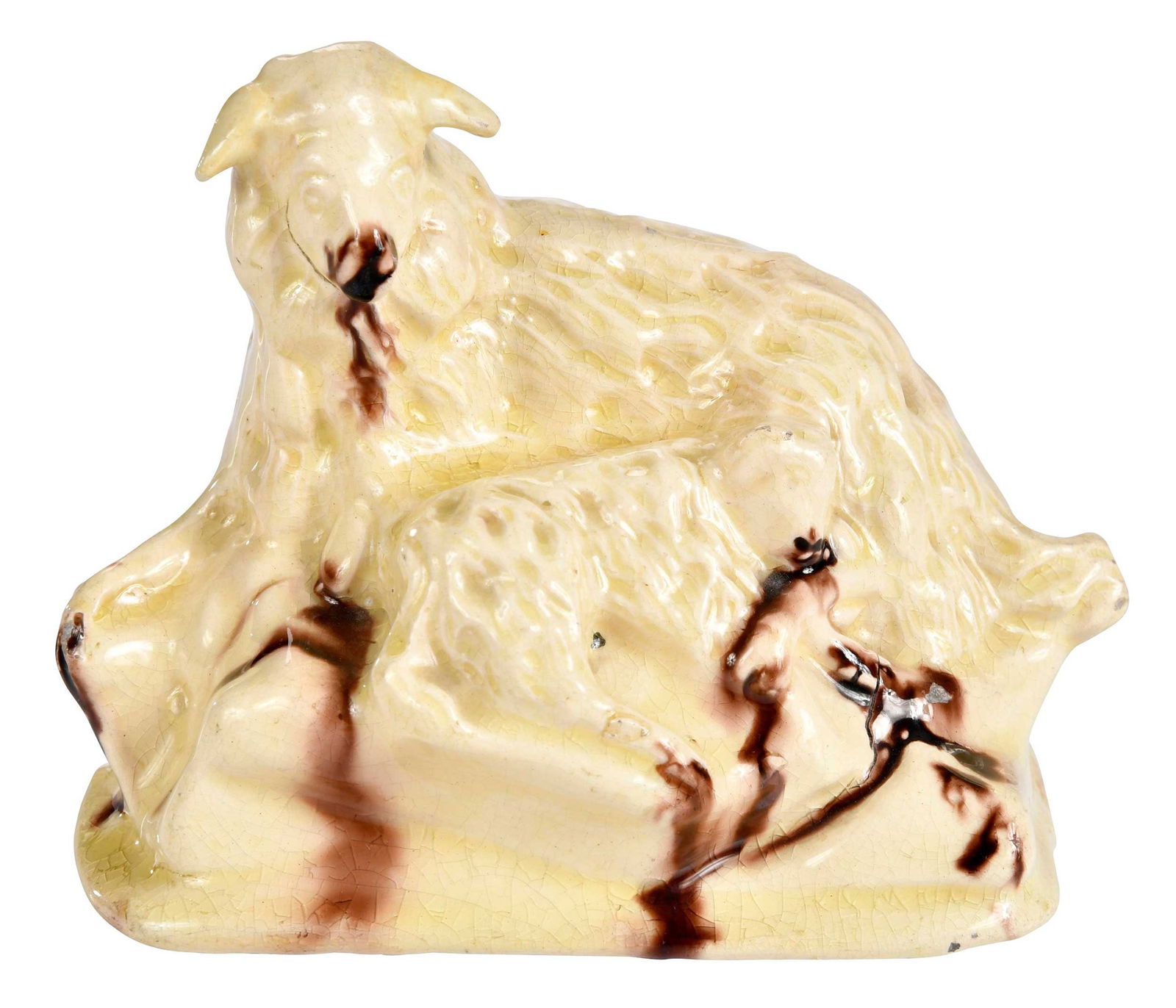 Whieldon Type Pottery Group, Sheep and Lamb (1 of 10)