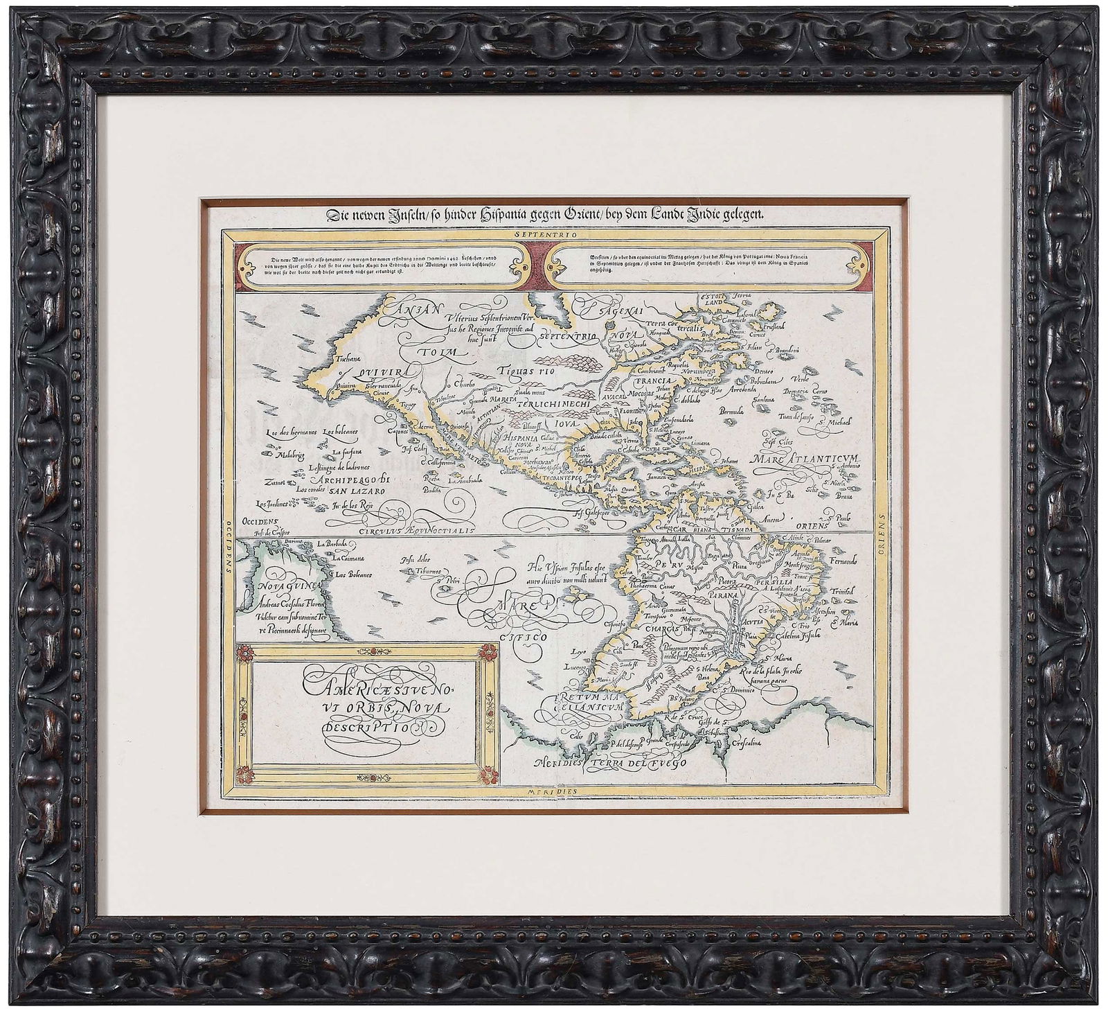 Munster - Americae Sive Novi Orbis Nova Descriptio (1 of 5)