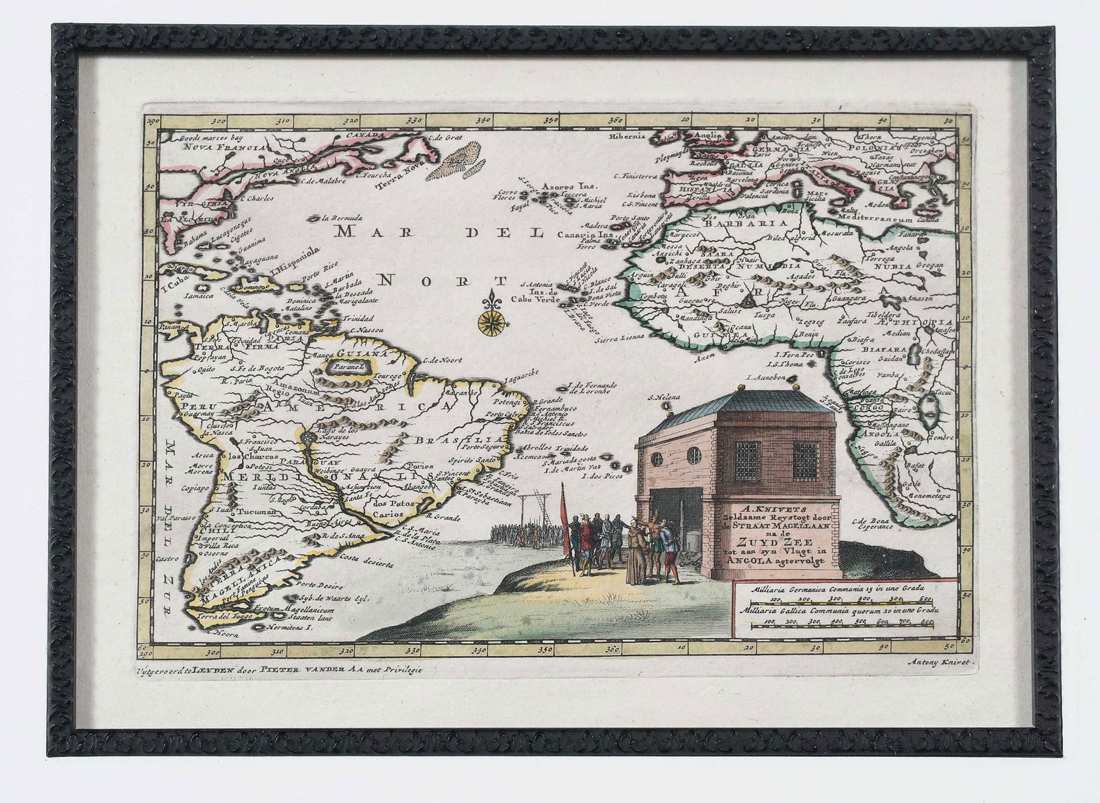 Three Framed Early World Maps - 14