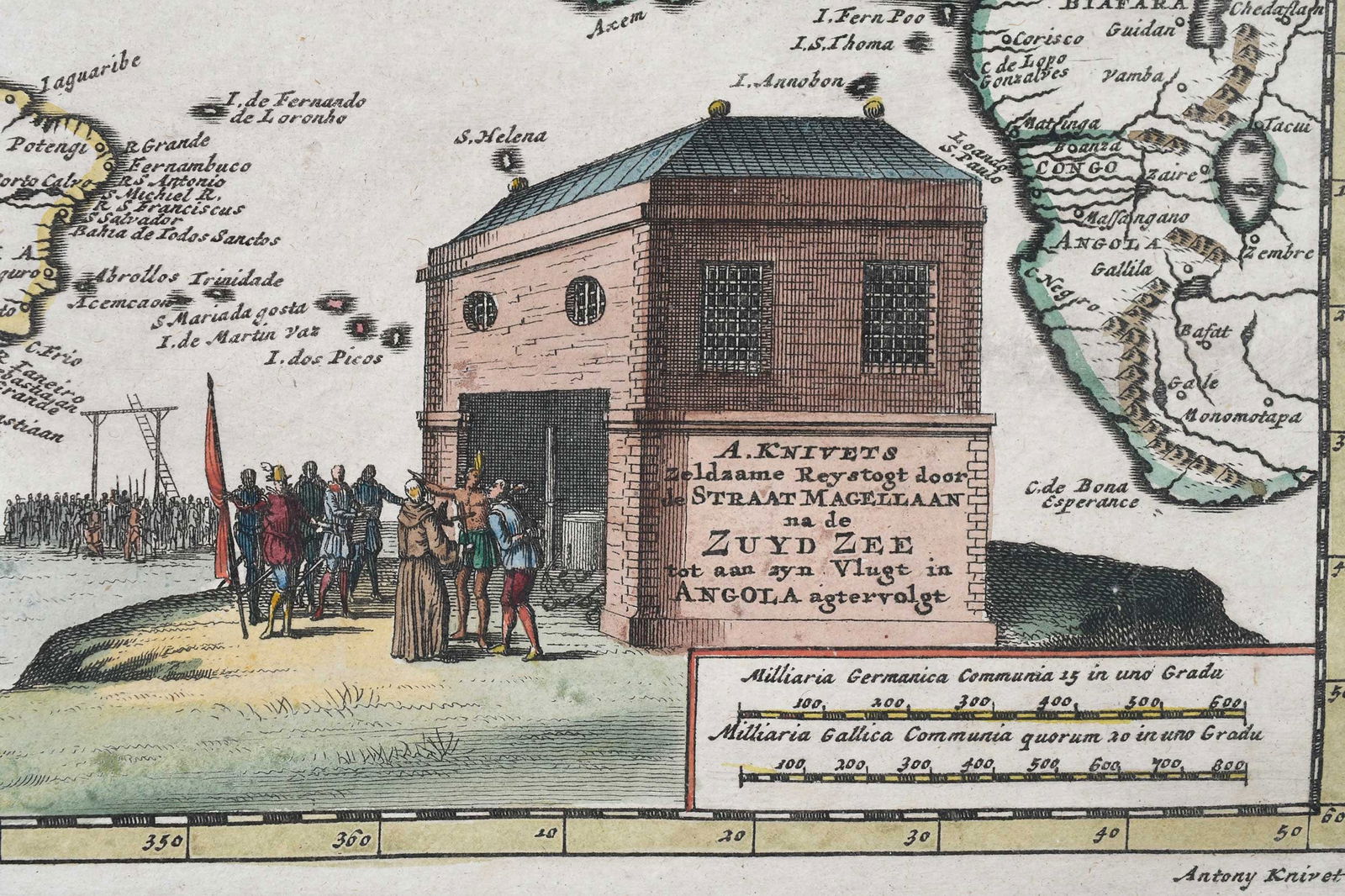 Three Framed Early World Maps - 15