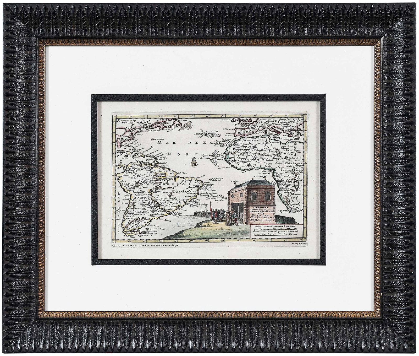 Three Framed Early World Maps - 4