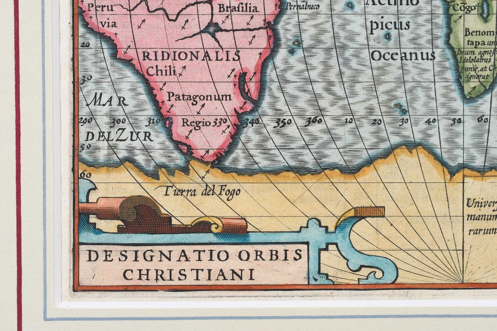 Three Framed Early World Maps - 6