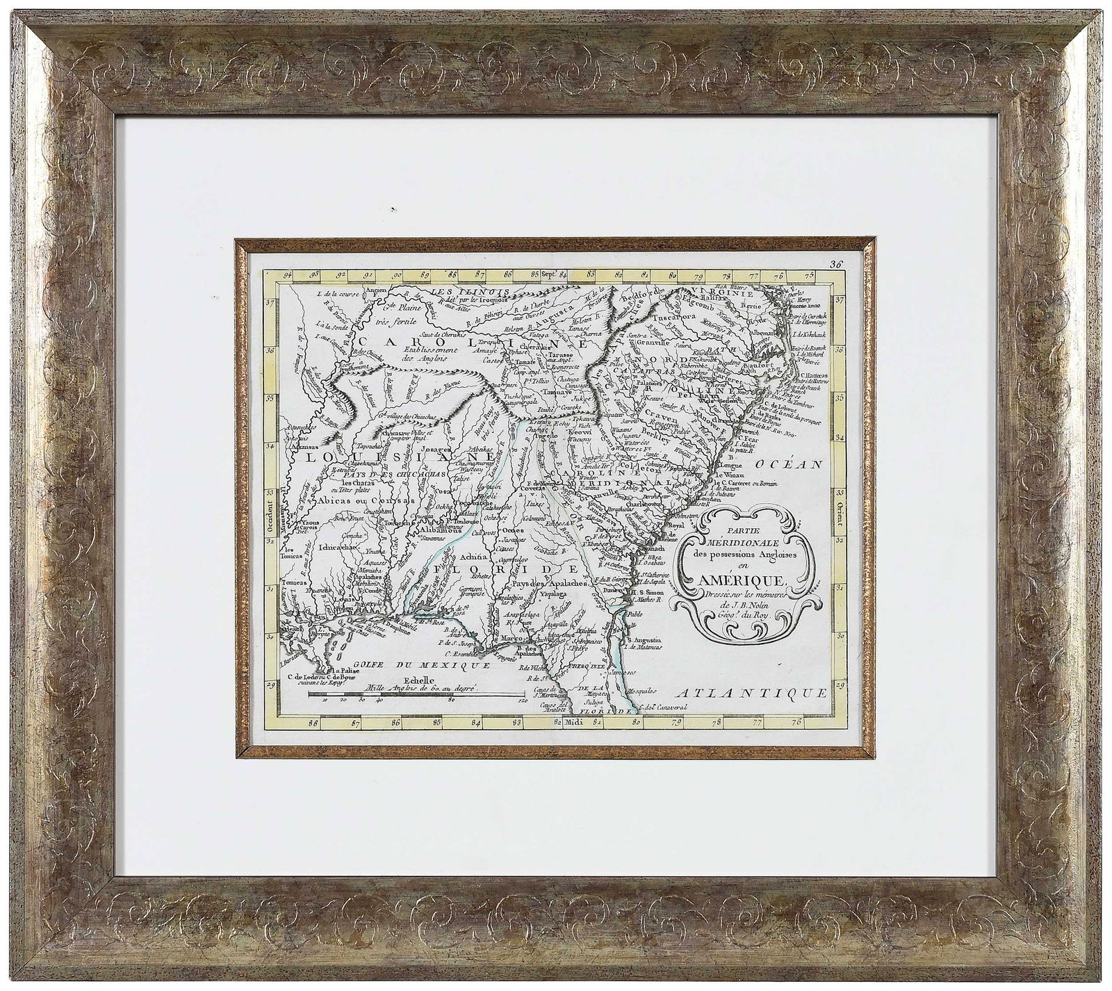 Nolin - Partie Meridionale des Possessions Angloises en Amerique... (1 of 5)