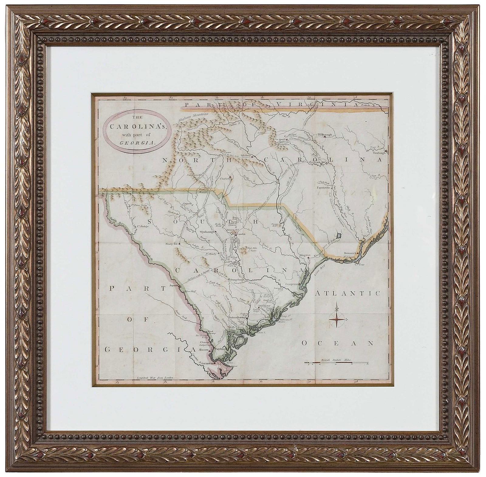 Gordon - The Carolina's, with part of Georgia. (1 of 5)