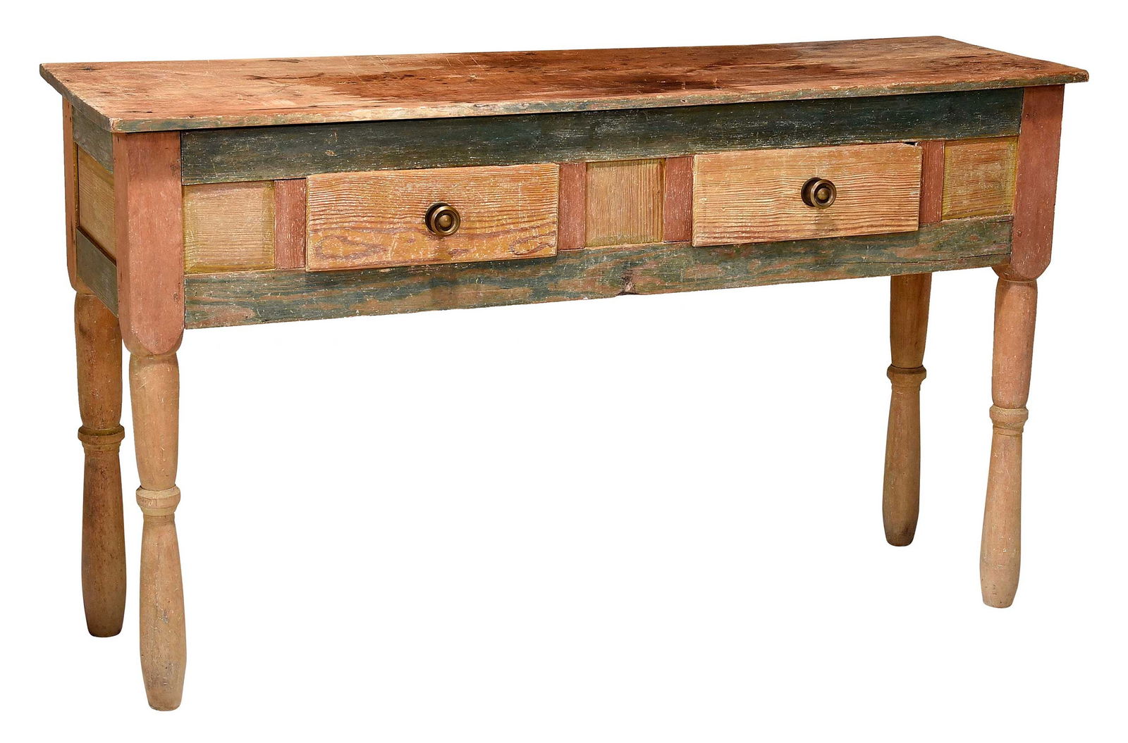 Georgia Attributed Paint Decorated Yellow Pine Huntboard (1 of 9)