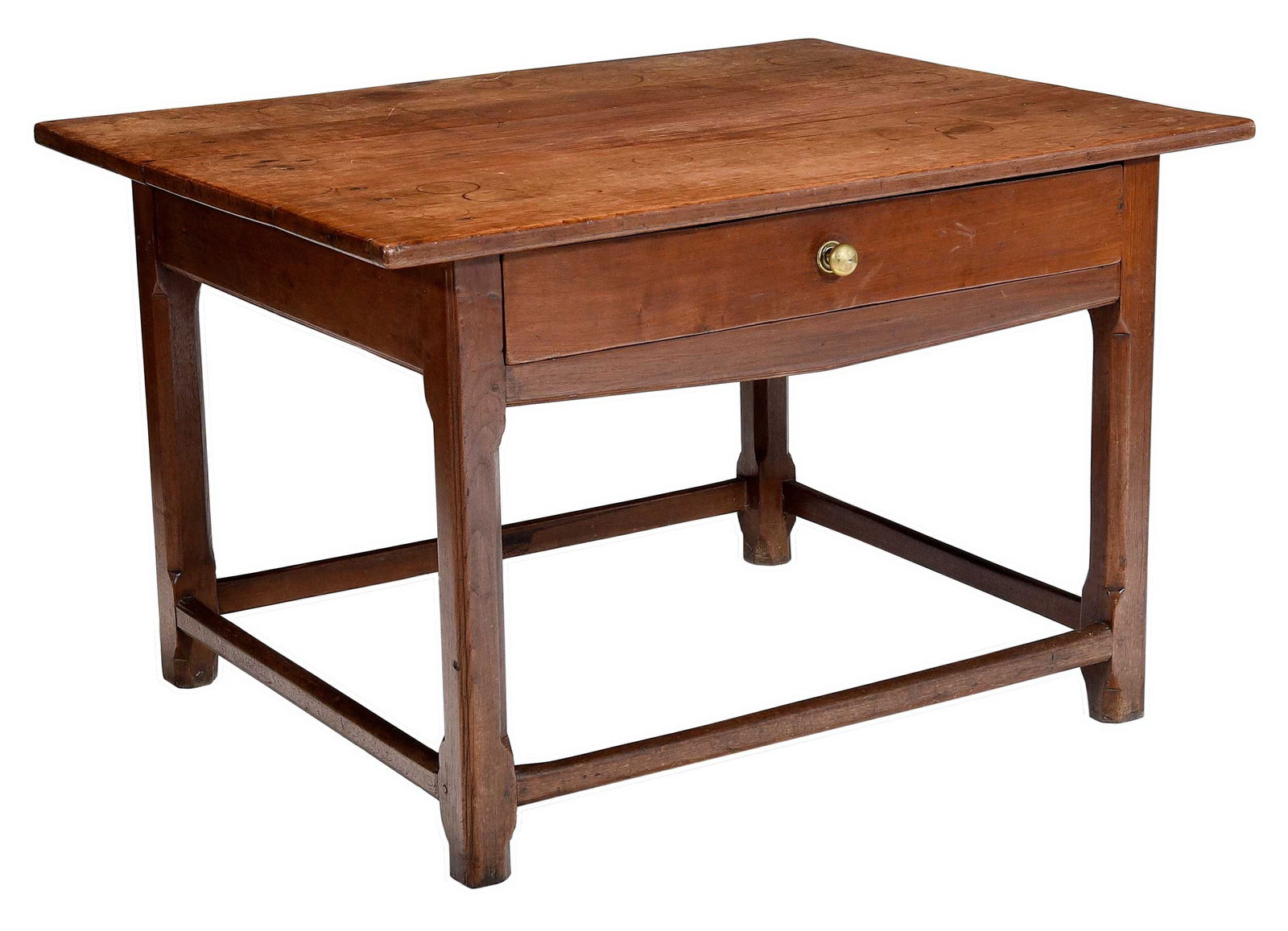 Southern Chippendale Walnut One Drawer Tavern Table (1 of 6)
