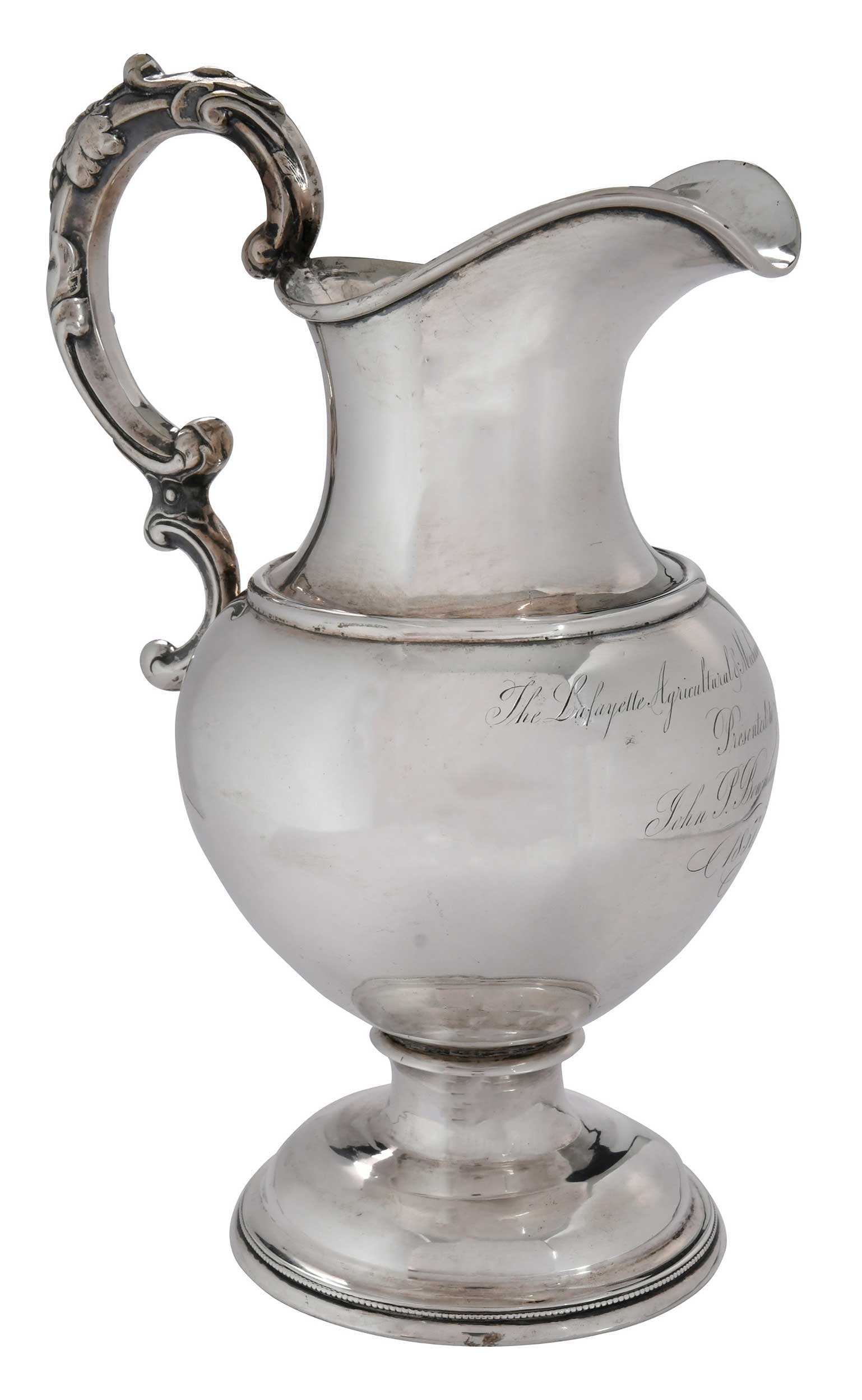 St. Louis Coin Silver Presentation Agricultural Pitcher (1 of 9)