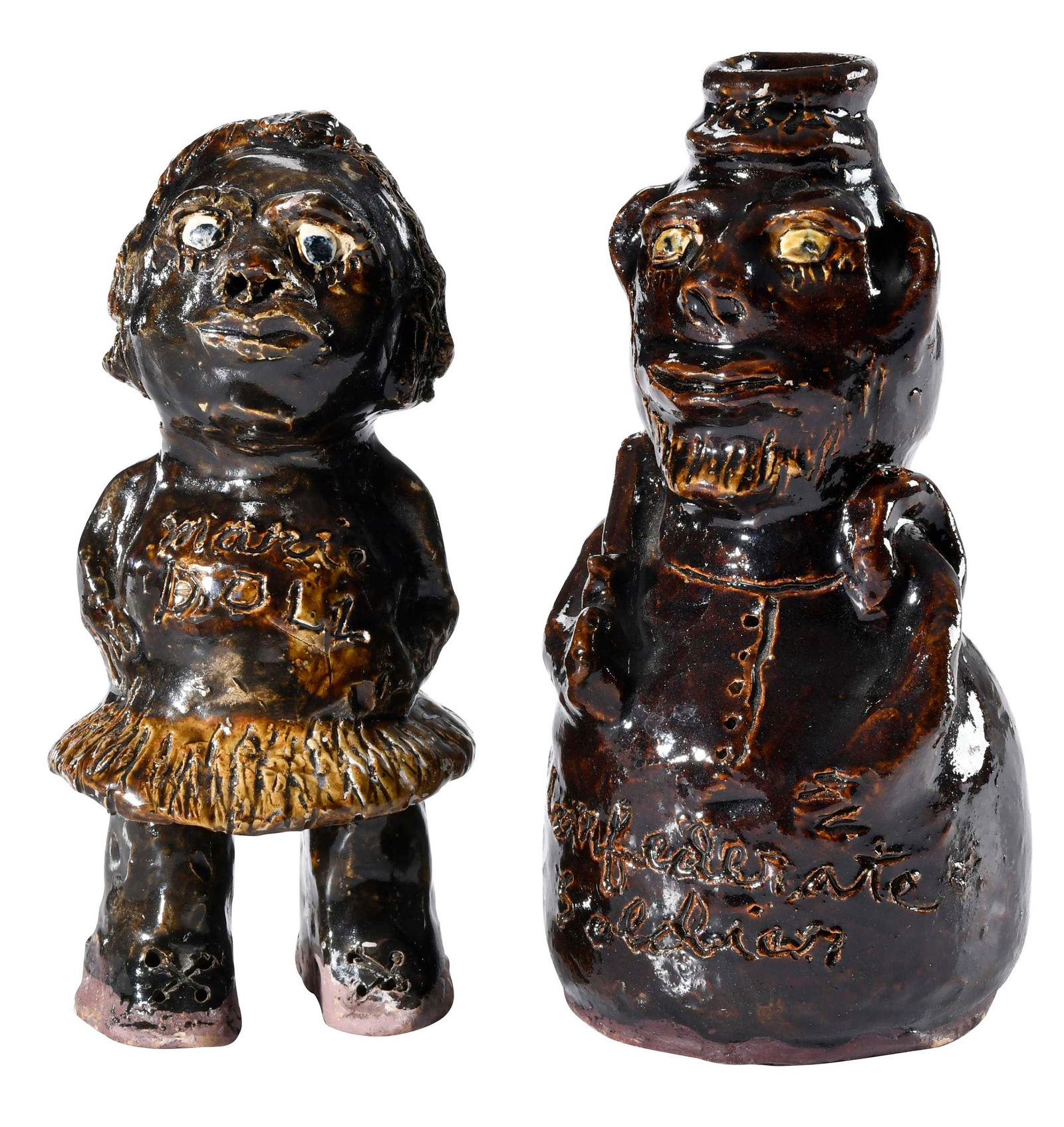 Two Pieces of Georgia Marie Rodgers Figural Pottery (1 of 14)