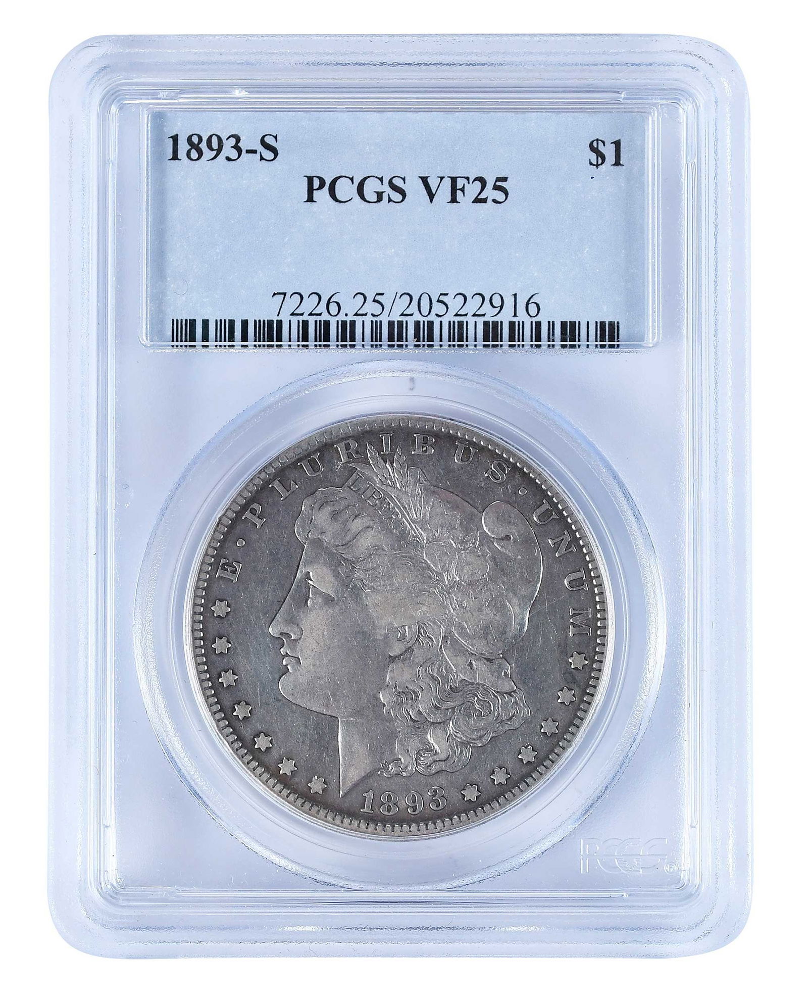 1893-S Morgan Dollar, PCGS VF25 (1 of 2)