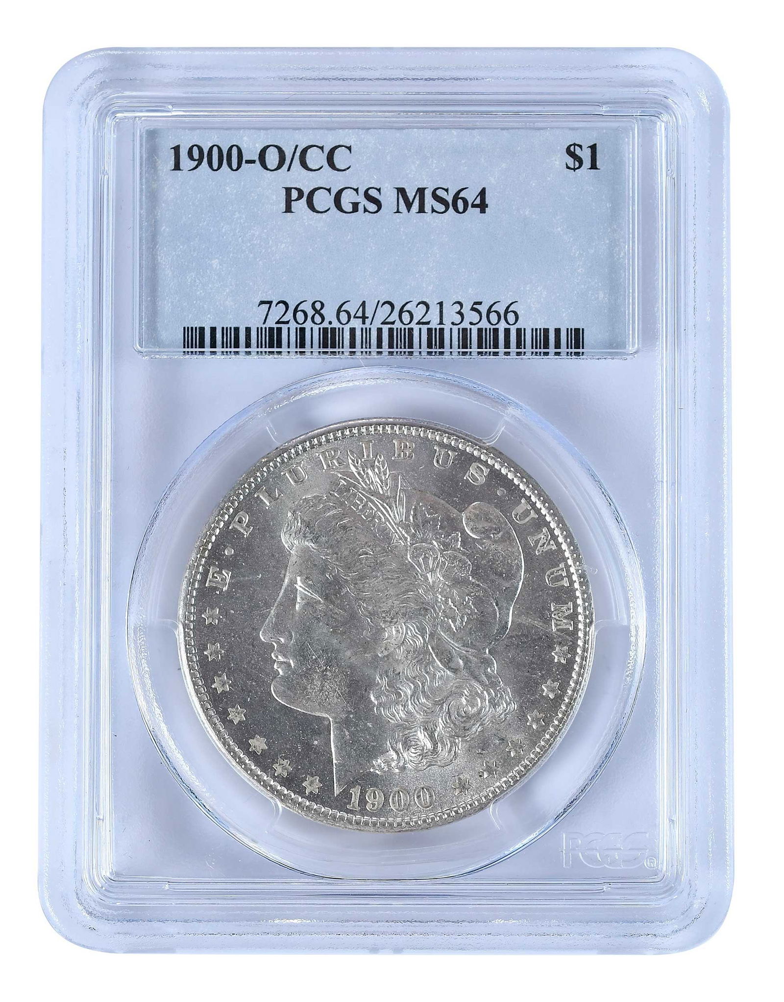 1900-O/CC Morgan Dollar, PCGS MS64: popular overmintmark variety Provenance: Private Collection