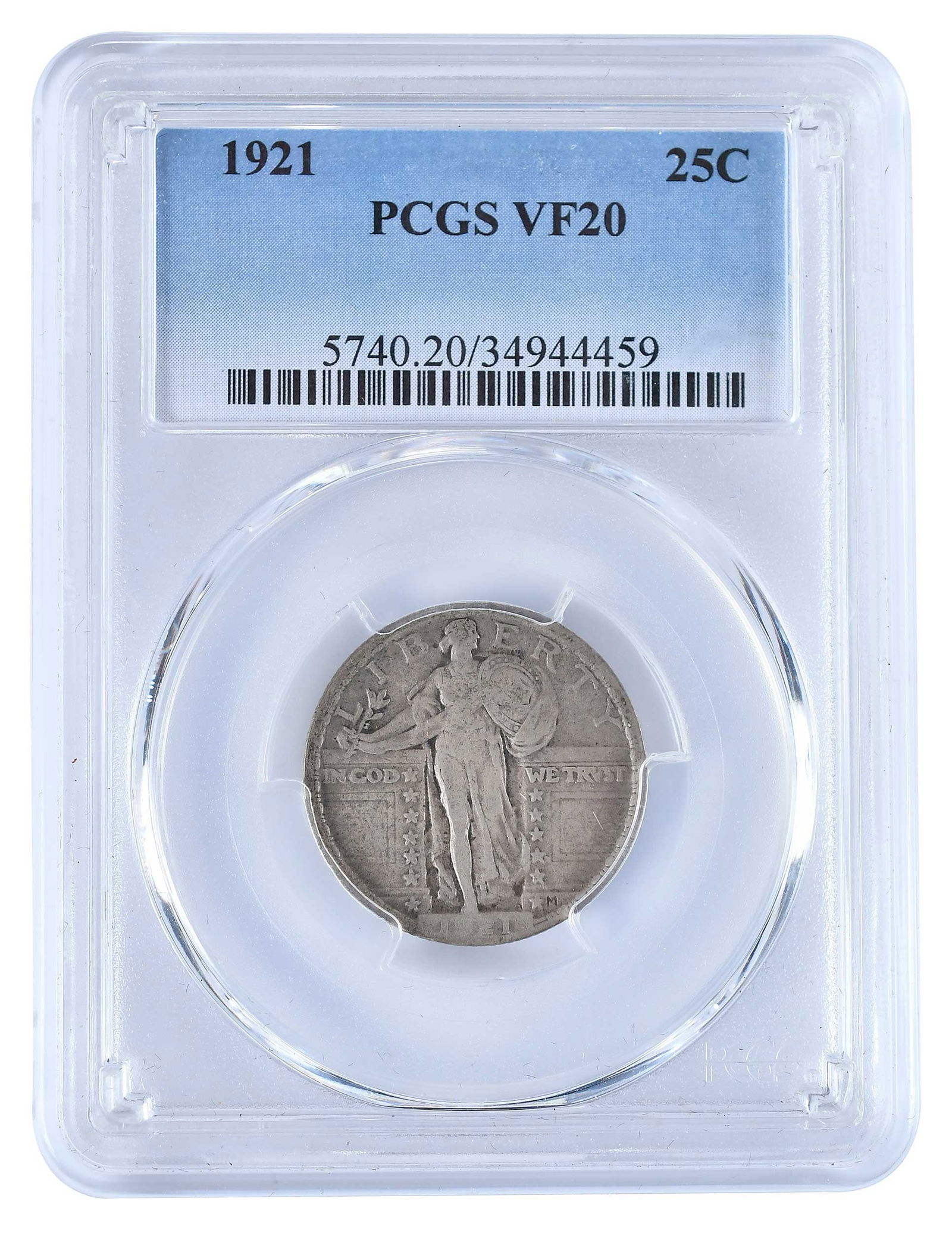 1921 Standing Liberty Quarter, Scarce Date (1 of 2)